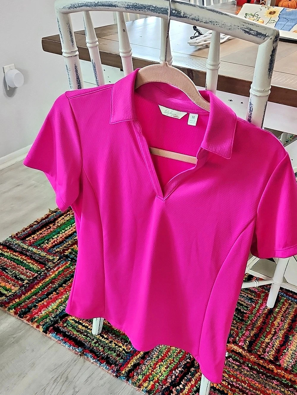 Lady Hagen Women's Performance Polo Shirt in Pink Size Medium Like New